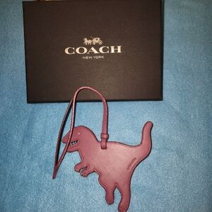 Coach Rexy Purple Dinosaur Bag Tag